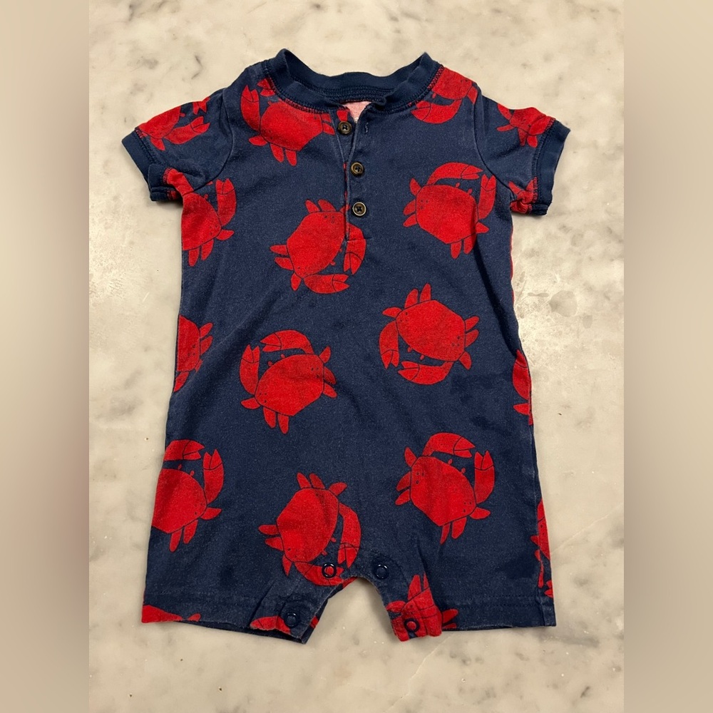 Carter’s Crab Print Shortie 6 Months